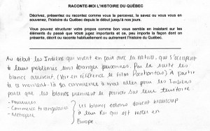 raconte moi l'histoire du Québec Jocelyn Létourneau