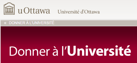Donner à l'Université d'Ottawa